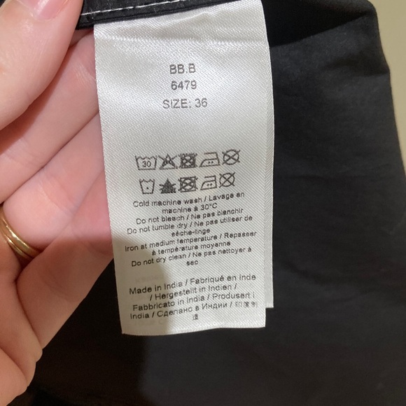 Ganni Elegant Black Long Sleeve Dress - Picture 3 of 4